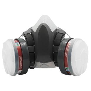 思创防尘防毒口罩防烟装修煤炭农药喷漆化工消防头戴式劳防毒面具