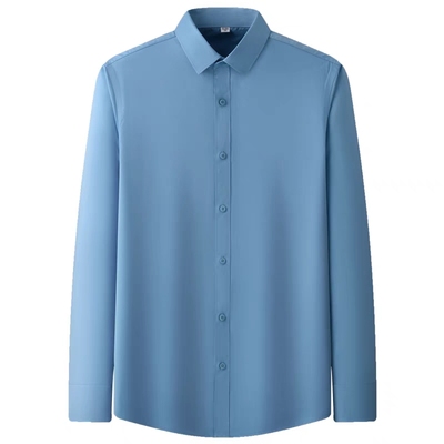 春竹纤维工作服衬衣上班公司职业装男女长短袖工衣衬衫定制绣LOGO