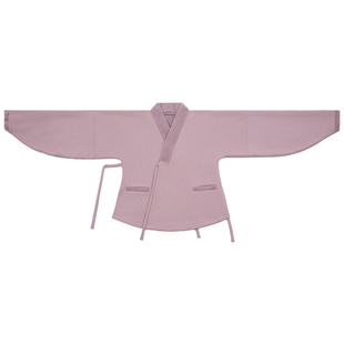 谜阿凰【丁香紫热岩绒】明制汉服套装秋冬日常通勤慵懒加厚外套女