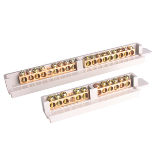 梅兰端子排6+6零地排接线端子9+9铜排12+12配电箱零线排接地端子