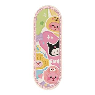 小海狸loopy露比周边地毯卧室可睡可坐床边毯客厅飘窗毛绒地垫子