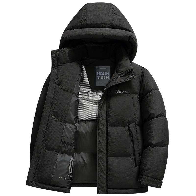 雅鹿2025新款可拆卸帽羽绒服男款