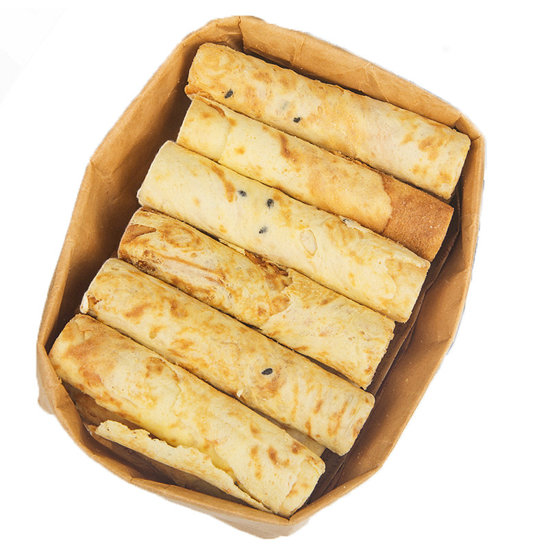 榛子巧克力牛轧海盐网红蛋卷饼干
