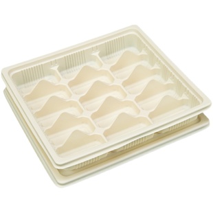 一次性水饺盒玉米淀粉饺子盒外卖专用打包盒食品级冷冻速冻包装盒