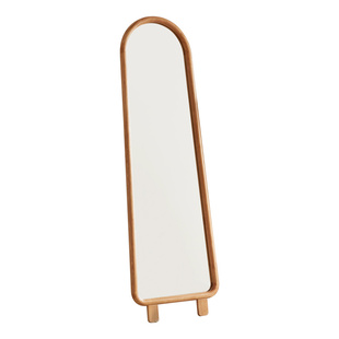 实木穿衣镜家用小户型女生全身镜ins风可壁挂玄关试衣镜落地镜子