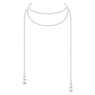 ZEGL设计师DIY毛衣链系列多层叠戴珍珠项链女秋冬长款颈链配饰品