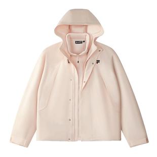 FILA FUSION斐乐潮牌情侣梭织上衣两件套2025冬季新款三合一外套