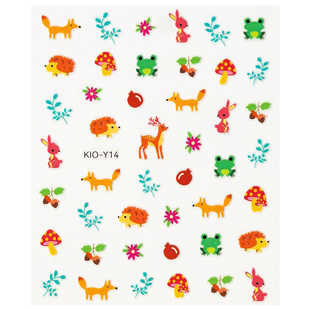 立体浮雕耳机3D贴纸装饰自粘拍立得保护手机外后壳相机迷你小图案可爱卡通宝宝小孩夜光指甲贴画颜值高女生