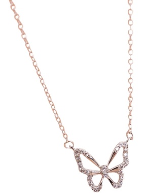 2023年新款蝴蝶轻奢小众仙气项链