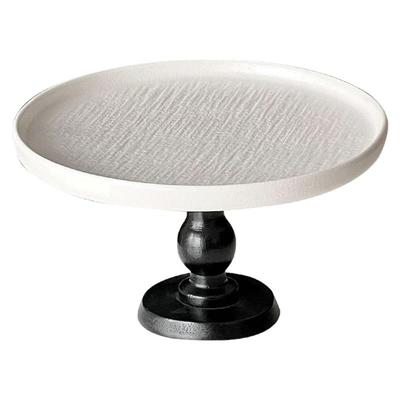 简约石纹高脚果盘甜品摆台