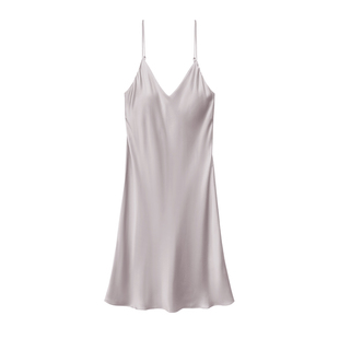 桑罗纯净丝』真丝睡裙带胸垫连衣裙桑蚕丝吊带裙外穿家居服本命红