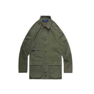 PSO Brand 19AW2 简约百搭基础款撞色灰色格子衬衫外套男女情侣