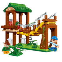 邦宝颗粒国家动物园系列建构拼插积木乐高模型玩具益智儿童礼品