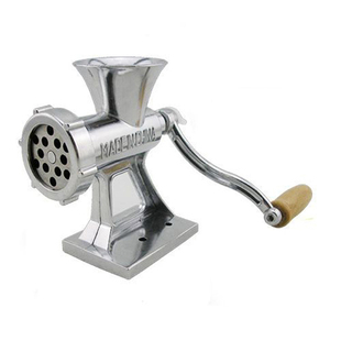 美成46型家用手动绞肉机手摇多功能碎肉机碎菜灌香肠机压面磨粉机