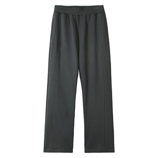 350G毛圈拼接阔腿休闲裤男潮牌街头百搭运动长裤宽松垂感直筒卫裤