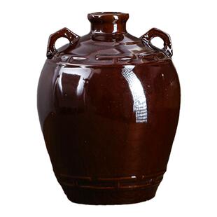 陶瓷酒坛宜兴土陶5斤2500ML酒瓶白酒黄酒家用窖藏密封木塞盖空瓶