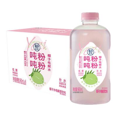 盒马 吨吨粉粉椰子电解水 960ml*6瓶