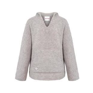 【徐若晗同款】羊织道辰砂2.0 羊驼毛连帽针织衫女冬宽松羊毛毛衣