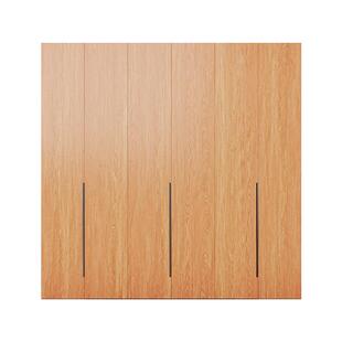 真实木定制橡木L型转角衣柜主卧小户型90度衣橱边柜墙角柜衣帽间