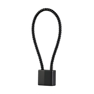 钢丝挂锁密码锁电动车筐篮柜子门钥匙小锁头盔锁软长绳锁头盔锁