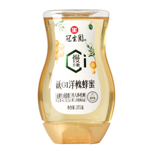 【U先】冠生園低GI洋槐蜂蜜375g擠壓瓶運動健身慢升糖低糖蜂蜜，可領6元優惠券