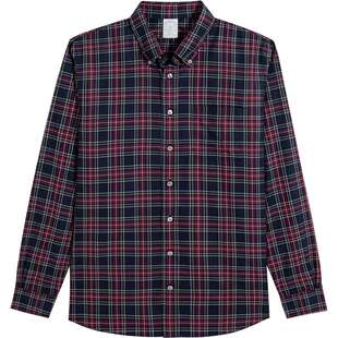 [易打理]Brooks Brothers/布克兄弟男士25秋冬新品复古格纹衬衫