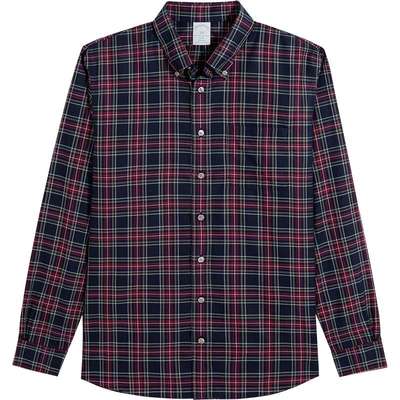 布克兄弟男士25格纹衬衫