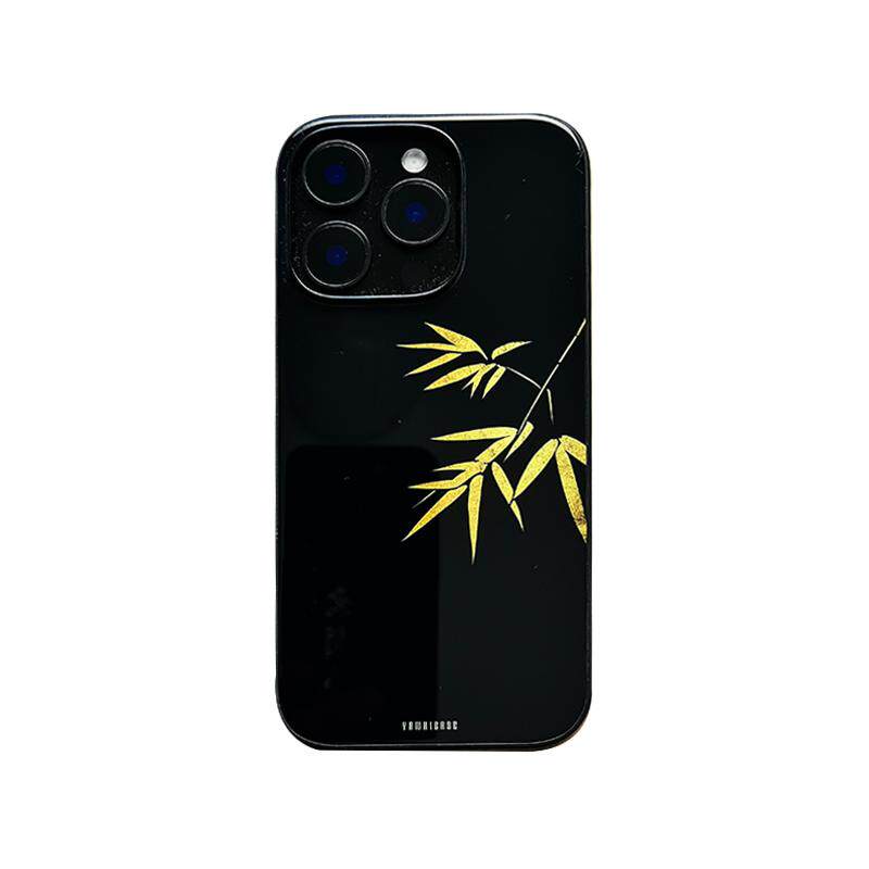 竹漆 言西原创国风新中式玻璃iphone15Promax软适用于苹果手机壳磁吸小众14禅意高级感17promax古风16
