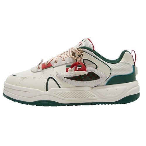 FILA FUSION斐乐潮牌BANK II酷板鞋圣诞配色春秋款女子轻便休闲鞋