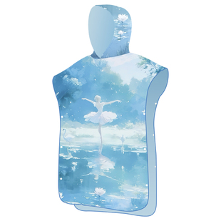 安泊来游泳冬训浴袍儿童速干浴巾男女童吸水潜水斗篷2026新款