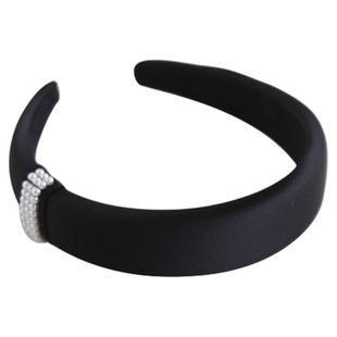 赵露思许我耀眼同款~ 简约黑色高颅顶发箍缎面珍珠头箍气质发卡