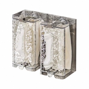 吸盘纸巾盒洗脸巾收纳厕所免打孔壁挂式厨房强力硅胶卫生间纸巾盒