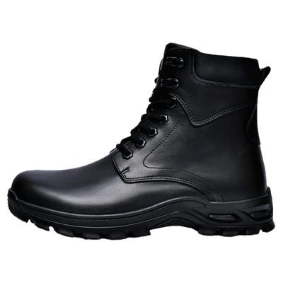 秋冬季马丁靴男款高帮工程师靴男士加绒保暖伞兵靴大码雪地靴4546