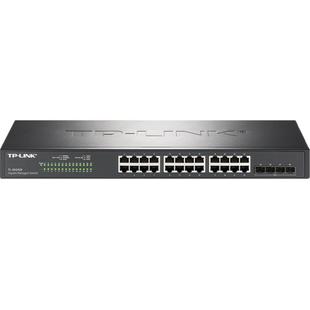 普联TP-LINK TL-SH2428万兆4光SFP+千兆24网口交换机VLAN端口汇聚镜像限速网络监控接入远程云管理Web网管QoS