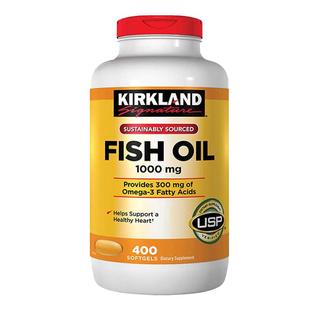 美国 柯克兰 Kirkland 高含量浓缩深海鱼油Omega-3富含DHA 400粒