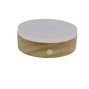 实木扩散板飞碟灯底座亚克力LED发光杯垫底托充电款usb插电小夜灯