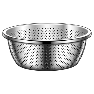 特厚不锈钢盆和面盆食品级厨房沥水篮洗菜盆打蛋厨房家用烘焙盆子