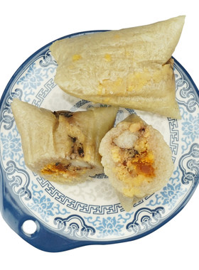 江门恩平绿豆肥肉咸蛋黄粽子