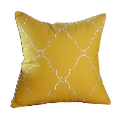 美式奢华纯棉刺绣抱枕套不含芯正方形北欧抱枕靠垫客厅沙发靠枕