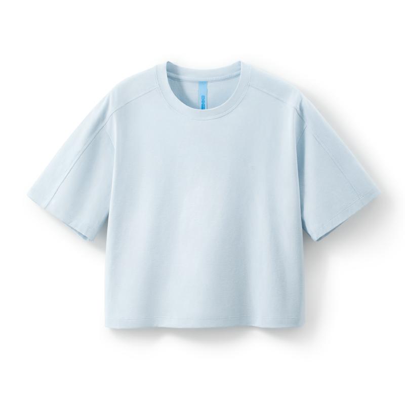 【趙露思同款】蕉內(nèi)涼皮502Cool短款寬松上衣速干仿棉短袖t恤女春