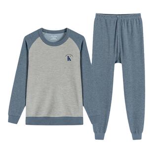 青少年加绒加厚保暖内衣男士套装初高中生秋衣秋裤打底冬季保暖衣