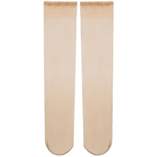 laseta丝袜女防勾丝隐形中筒袜夏季薄款打底肉色无痕半截小腿筒袜