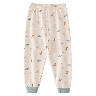 2条装儿童秋裤中小童氨棉睡裤男童内穿打底长裤宝宝居家线衬裤A类