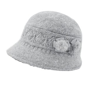 中年妈妈帽子女冬季兔毛保暖毛线帽老年人奶奶老人老太太秋冬棉帽