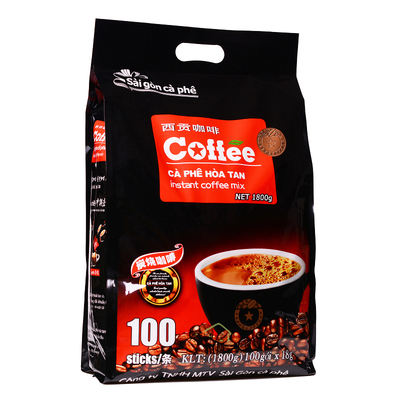包邮越南1800g冲饮条装炭烧咖啡