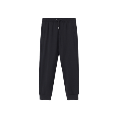 雷迪波尔九分裤型刺绣休闲针织裤