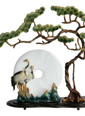 入户玄关桌面平安扣寓意好摆件