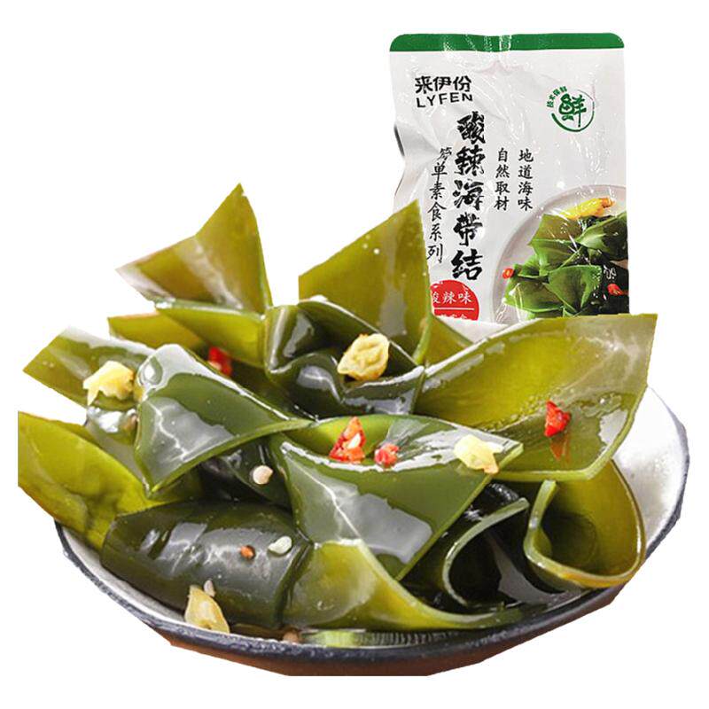 来伊份酸辣海带结500g海带丝海味