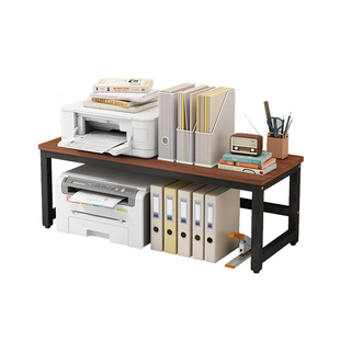 打印机置物架桌面双层复印机支架多功能桌上放置架办公桌收纳架子