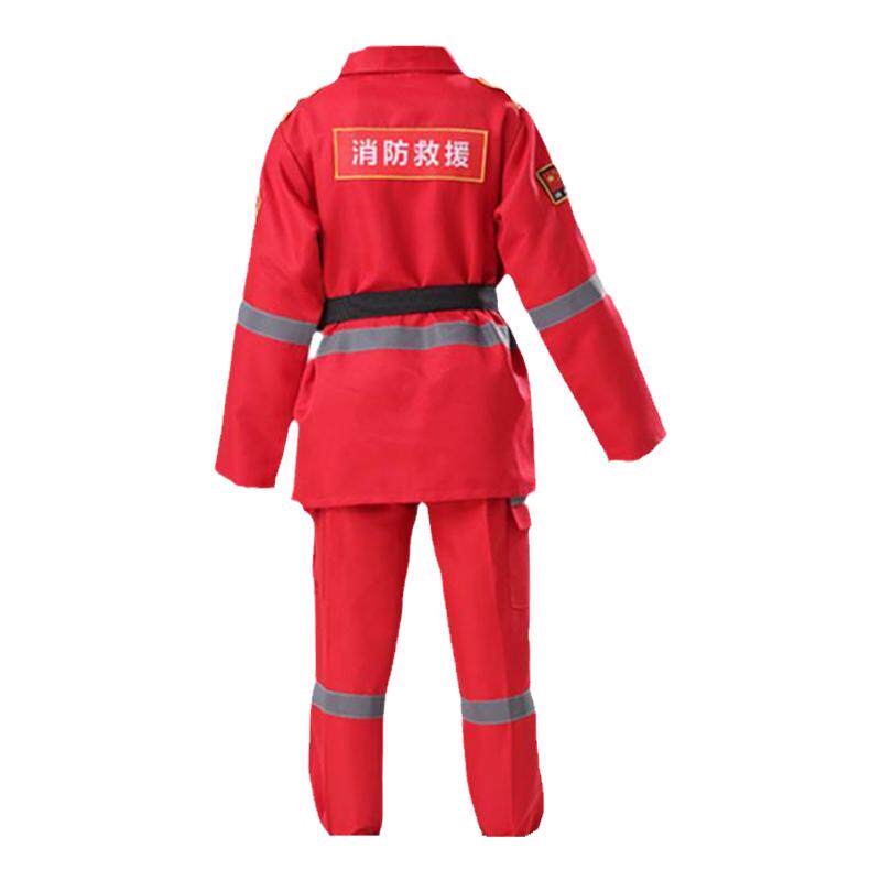 儿童消防服表演职业角色扮演套装演出服幼儿园表演体能训练救援服